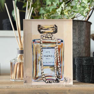 Homewares Living: Art Acrylic Block No.5 Pearls
