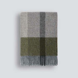 Homewares Living: Brunswick Wool Throw Olive