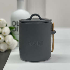 Serving Table: Essentials Charcoal Salt Cellar
