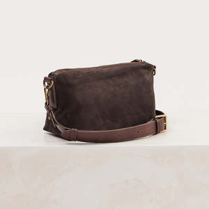 Bags Wallets: Suede Teddy Bag Chocolate