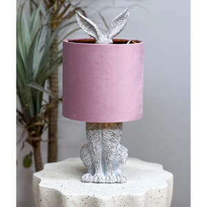 Bunny Table Lamp Stone/Blush