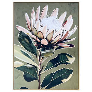 Protea Textured Canvas