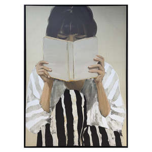The Reader Framed Canvas