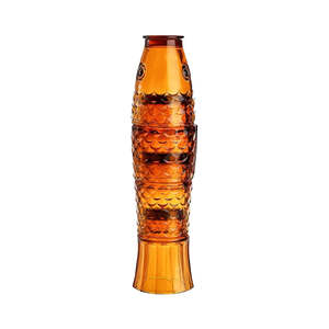 Fish Stackable Tumblers Set4 Amber