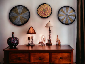 The Night Stars: Abstract Wall Art with Unique 3D Design | Gold & Silver