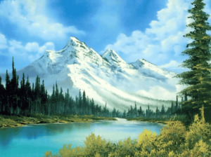 Products: Snowy mountains - Bob Ross - Art In Bloom Academy