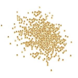 Spacers Bead Caps: 100pc 18k Round Gold Spacers