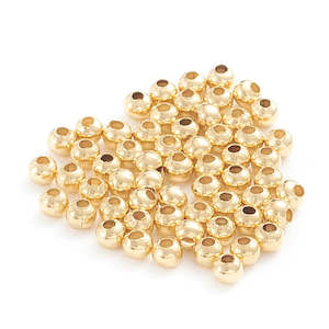 Spacers Bead Caps: 100pc 304 Stainless Steel Gold Spacers