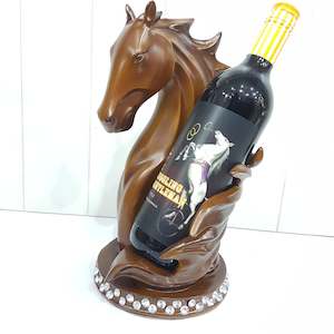 Wine Holders: Jeweled Horse Wine Holder