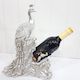 Silver Peacock Wine Holder