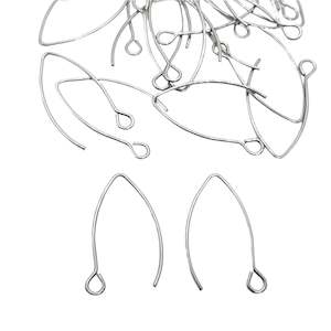 Earring Findings: 20pc Stainless Steel Earring Hooks