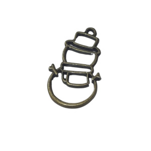 Resin Craft: Bronze Snowman Charm for Epoxy Resin Making