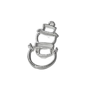 Resin Craft: Silver Snowman Charm for Epoxy Resin Making