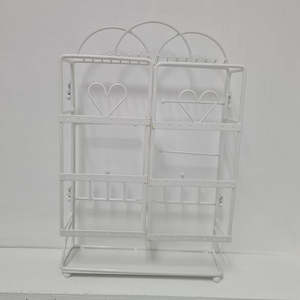 White Heart Jewellery Display Stand