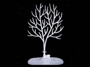 Jewellery Display Stands: White Deer Jewellery Tree Organiser