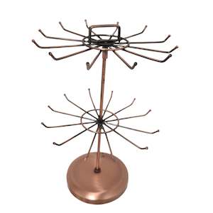 Jewellery Display Stands: Copper Spinning Jewellery Display