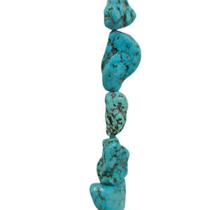 Large Blue Howlite Beads