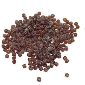 15g 8/0 3mm Frosted Dark Brown Seed Beads