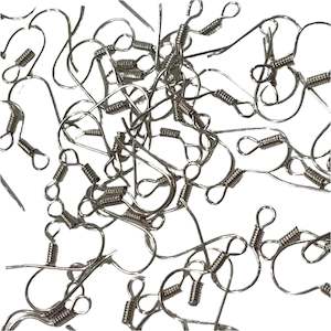 50pc B Grade 15cm Silver Earring Hooks