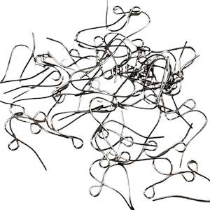 Earring Findings: 50pc B Grade Black Earring Hooks