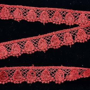 Trims: Red Lace Trim