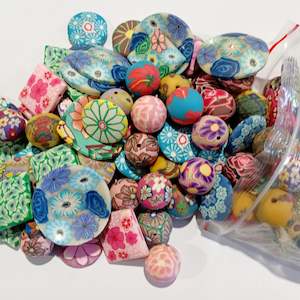 Sale: SALE! 100pc Large Round & Square Clay Beads 2.