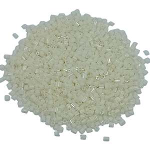 Seed Beads: 15g Two Cut Creamy White Seed Beads