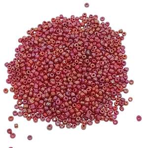 15g 11/0 2mm Mixed Red Seed Beads