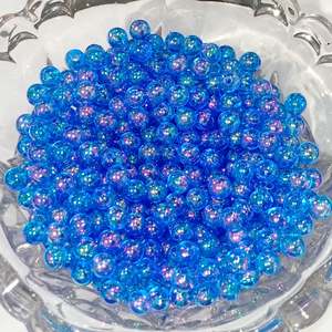 50g 6mm Blue & Purple Two Tone Acrylic Beads