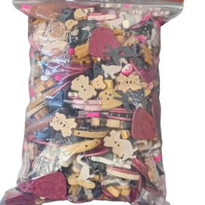 Sale: CLEARANCE! Large Pack Of Fun Wooden Buttons & Pendants