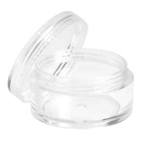 Jewellery Display Stands: 6pc 3.5cm Round Plastic Containers