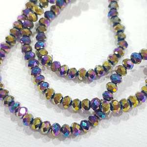 AB Rainbow Crystal Rondelles