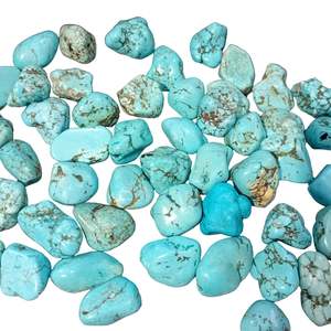 Gemstone Beads: 1pc Large Blue Howlite Chunky Nugget Bead