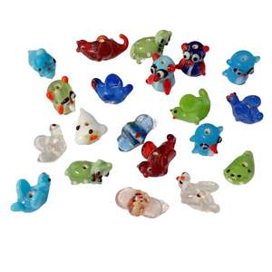 Lampwork Beads: 20pc Assorted Funny Animal/Shape Beads