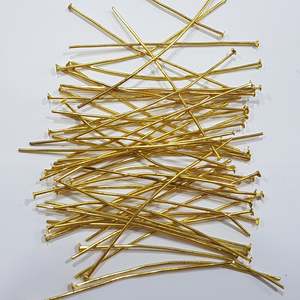 Jewellery Findings: 50pc Gold Headpins