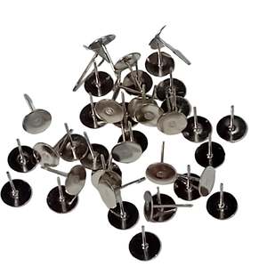 40pc 8mm Stainless Steel Earring Posts