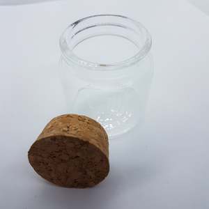 Glass Bottle With Cork Lid