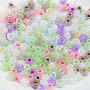 15g 6/0 Mixed Pearl Seed Beads
