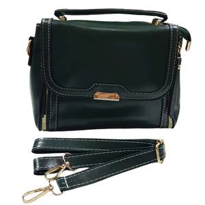 Bags And Wallets: Dark Green Handbag