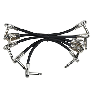 Artist PL5 Guitar Patch Cable 15cm Right Angle Pancake style - 5 Pack
