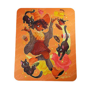 Autumn Witch Mousepad Artistic Alchemy