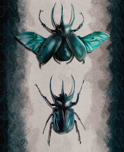 Beetles Mousepad Artistic Alchemy