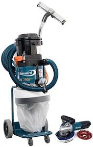 Hand Grinder Vacuum Packages: Makita 9565CV 5" (125 mm) 1400W Variable Speed Angle Grinder, 5" (125mm) Artizan Dust Demon Shroud, 5" (125mm) Premium Grinding Cup, D handle & Dustcontrol DC2900L Vacuum Cleaner Package