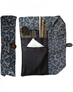 Fab Array Travel Steel Cutlery - Leopard