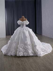 Products: Corset Wedding Gown, Off Shoulder Floral Bridal Dress, Sweathear Neckl - Art Kollocsion