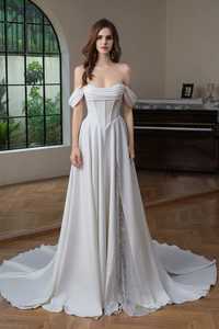 A-Line Off-Shoulder Bridal Gown Art Kollocsion