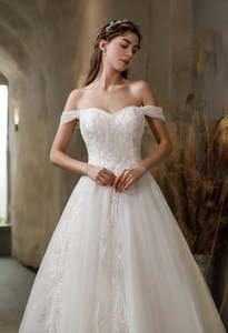 Lace Tulle Ballgown Wedding Dress Art Kollocsion