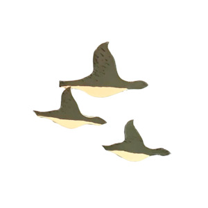 Flying Ducks - Black & White