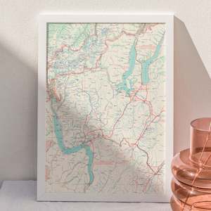 Map Prints: Queenstown Lakes District - 1971