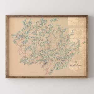 Map Prints: Sounds County - 1922